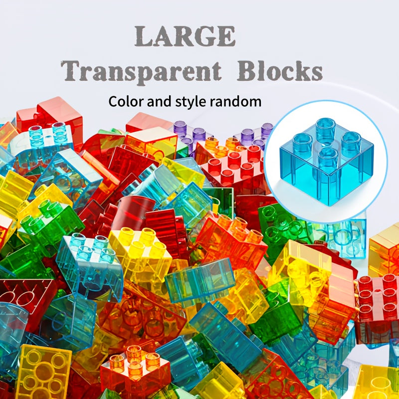 500G Pack Large Particle Building Blocks ABS Material Random Colors DIY