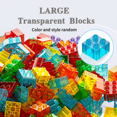 500G Pack Large Particle Building Blocks ABS Material Random Colors DIY