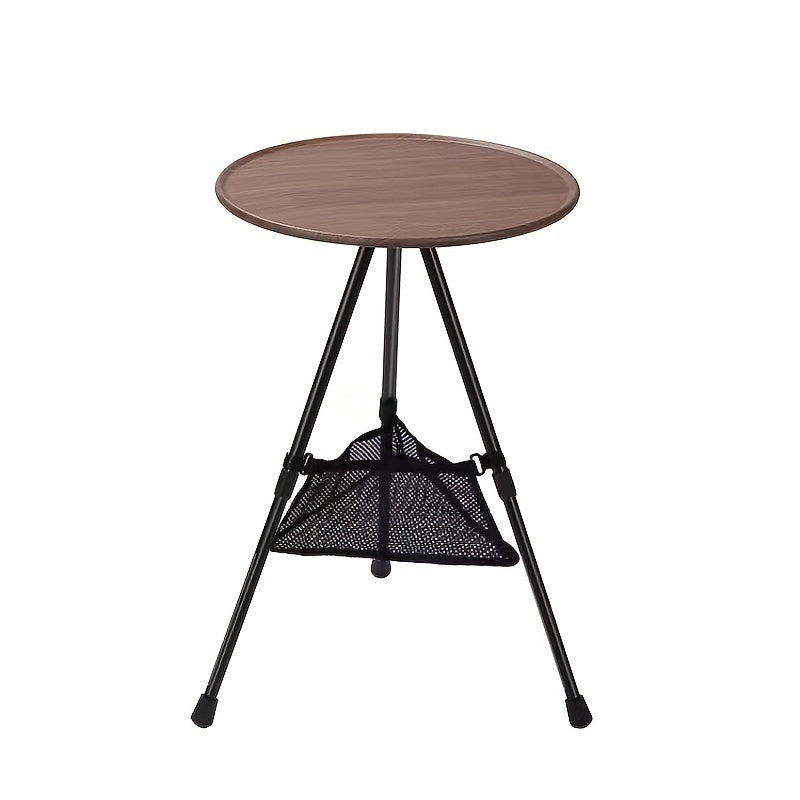 Foldable Small Round Table for Camping Aluminum Alloy ABS Material