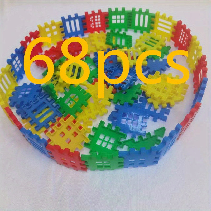 68pcs Building Blocks House Splicing Toys Montessori Education