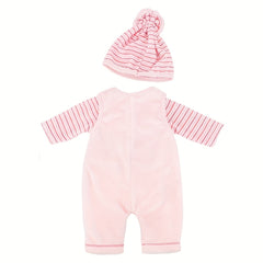 Pink Doll Clothes Set for 17 inch Dolls Jumpsuit Outfit