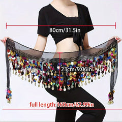 Sequin Belly Dance Hip Cover Skirt