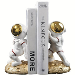 Spaceman Book Stand Desk Storage Astronaut Decoration Student Office