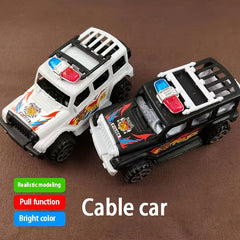 Kids Plastic Pull String Off Road Toy Car Model