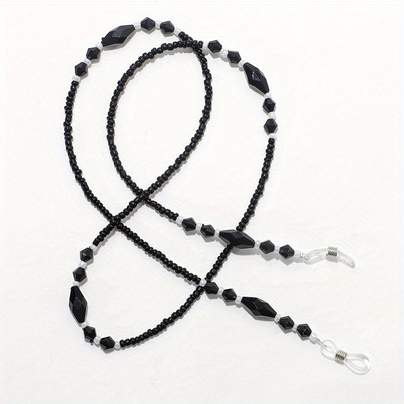 Rhombus Beaded Glasses Chain Anti Slip Sunglasses Reading Glasses Lanyard