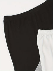 3 Pack Plus Size Basic Pajama Bottoms Set Women's Plus Solid Elastic Waist