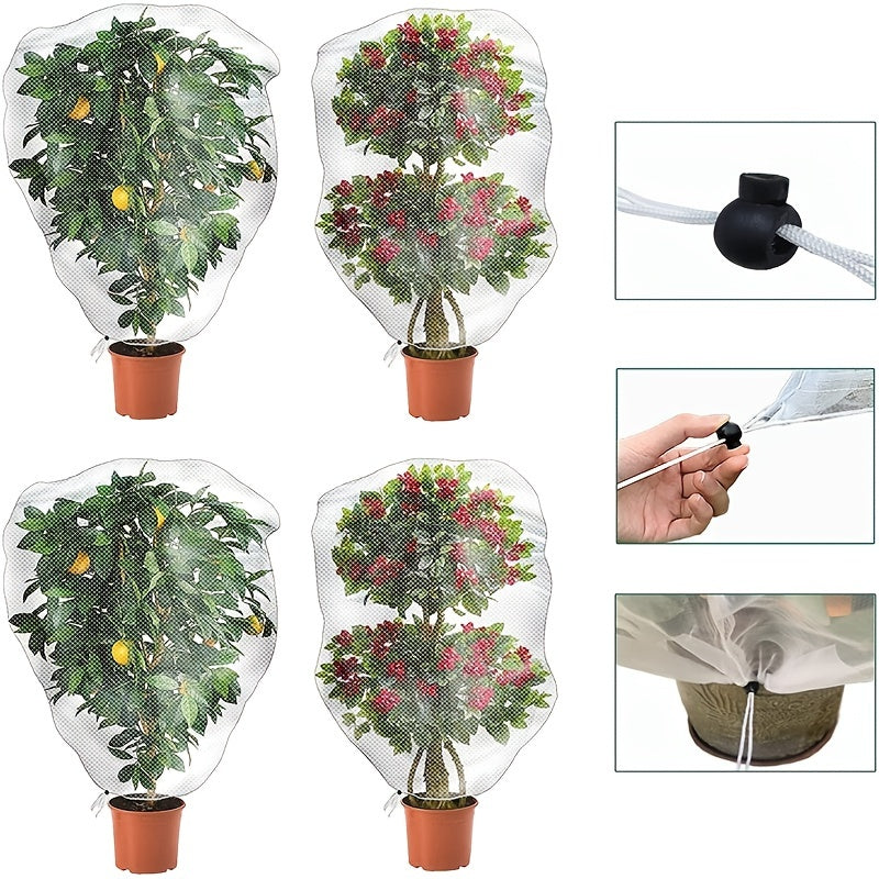 Plant Protection Garden Netting Insect Bird Barrier Mesh with Drawstring