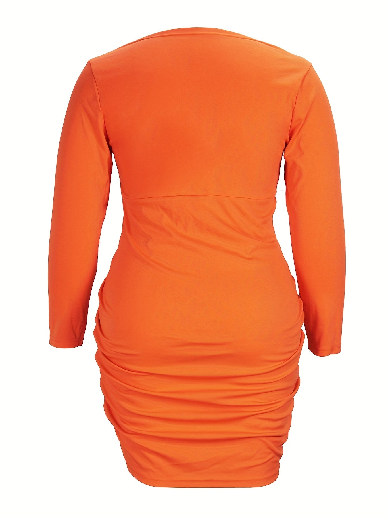 Plus Size Sexy Dress Sweetheart Neck Ruched Bodycon Mini Dress