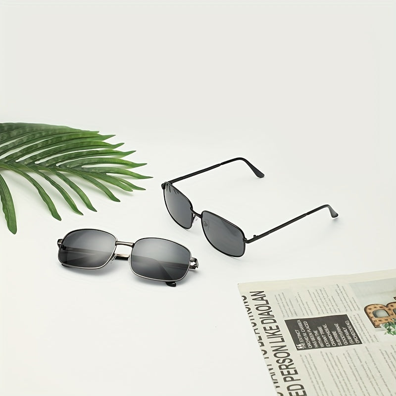 Men's Oval Frame Polarized Sunglasses UV Protection