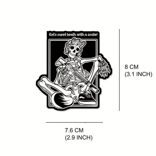Skull Halloween Stickers Tactical Car Helmet Luggage Decor