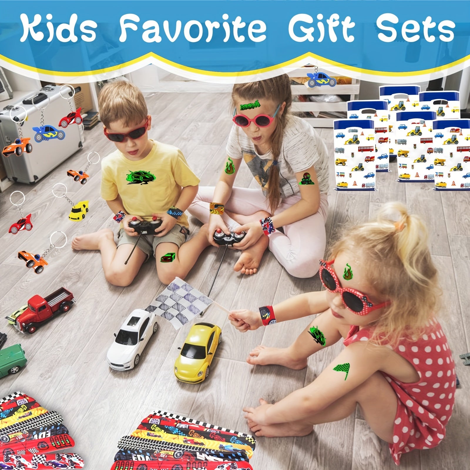42pcs Racing Car Theme Toys Pack for Birthday Party Favors
