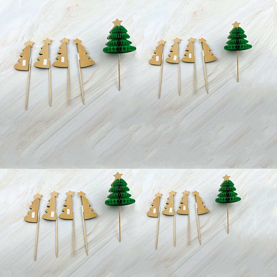 Christmas Beehive Cocktail Decoration Bamboo Stick Cake Fruit Stick Party Decor