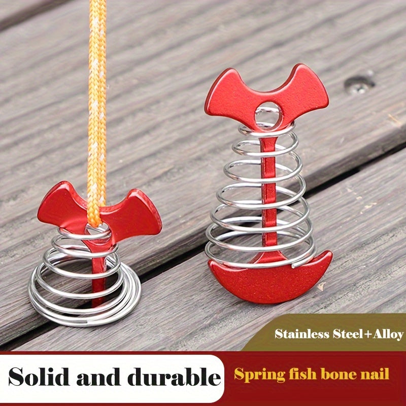 Stainless Steel Tent Ground Anchor Pegs for Outdoor Camping