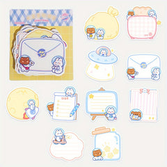 100 Sheets Cartoon Shaped Note Paper DIY Material