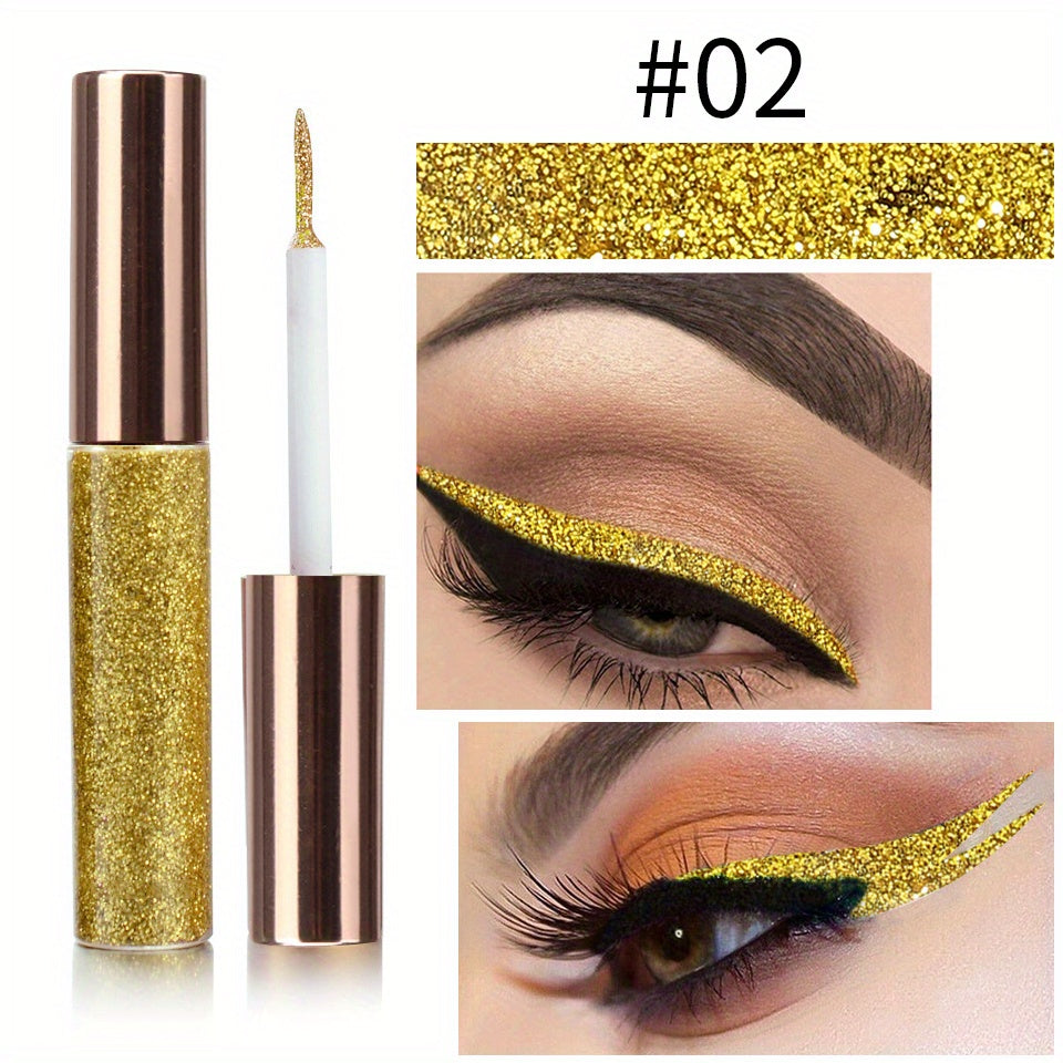 16 Colors Sparkling Diamond Eyeliner Pen High Saturation Eye Makeup Tool