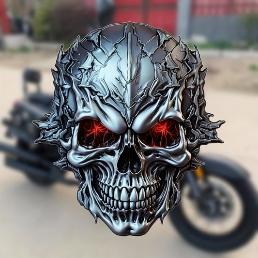 Heavy Metal Motorcycle Skull Sticker Waterproof Decal For Car or Motorcycle