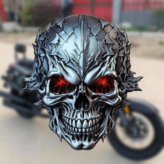 Heavy Metal Motorcycle Skull Sticker Waterproof Decal For Car or Motorcycle