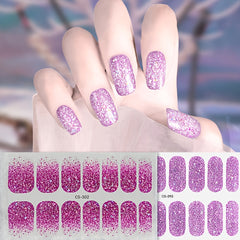 2pcs Self Adhesive Nail Wraps for UV Lamp Geometric Easy Apply & Remove
