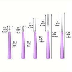 Diamond File Cutter Set for Jewelry Making Enlarge Beading Holes