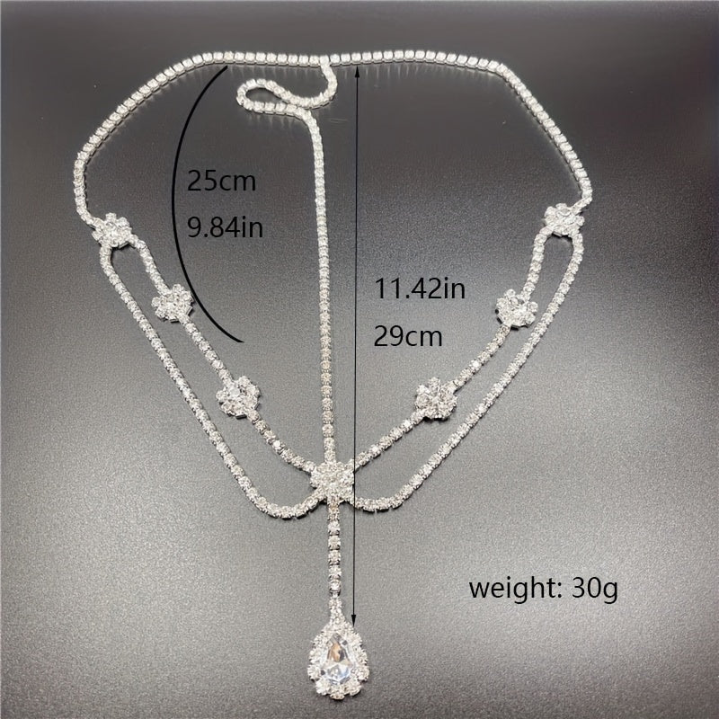 Crystal Pendant Head Chain Bridal Wedding Hair Accessories