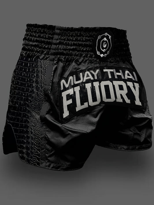 FLUORY Thai Boxer Shorts Sports Trunks For Muay Boxing Training