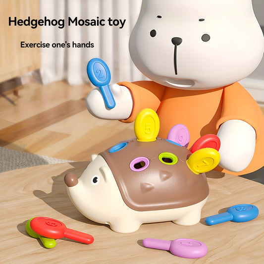 Colorful Hedgehog Puzzle Toy for Kids - Number Matching Activity