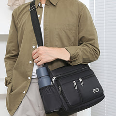 Nylon Casual Briefcase Functional Storage Organizer Messenger Bag