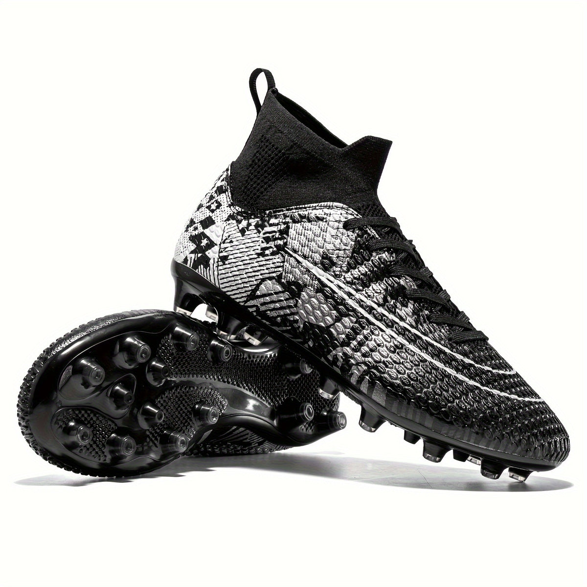 Boy's High Top Non Slip AG Football Cleat