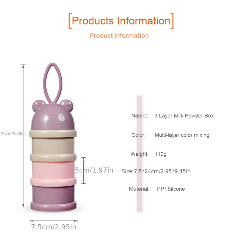 Baby Milk Powder Box Infant Feeding Food Formula Dispenser Container