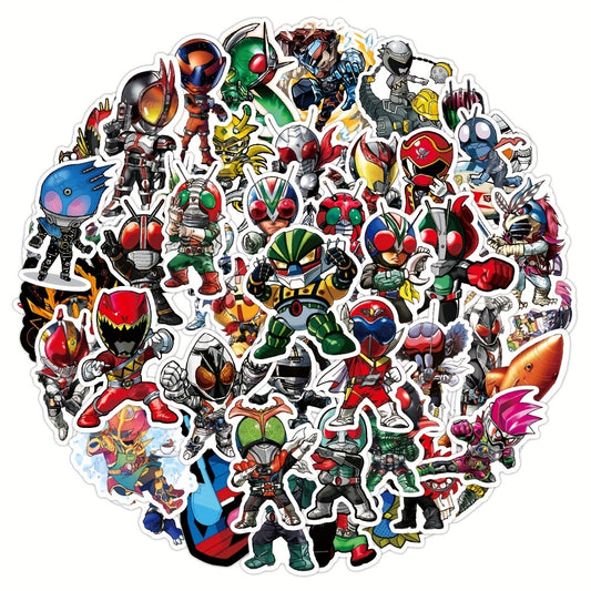 50PCS Masked Knight Sticker Pack for Kids Laptop Phone Luggage Notebook Bulk