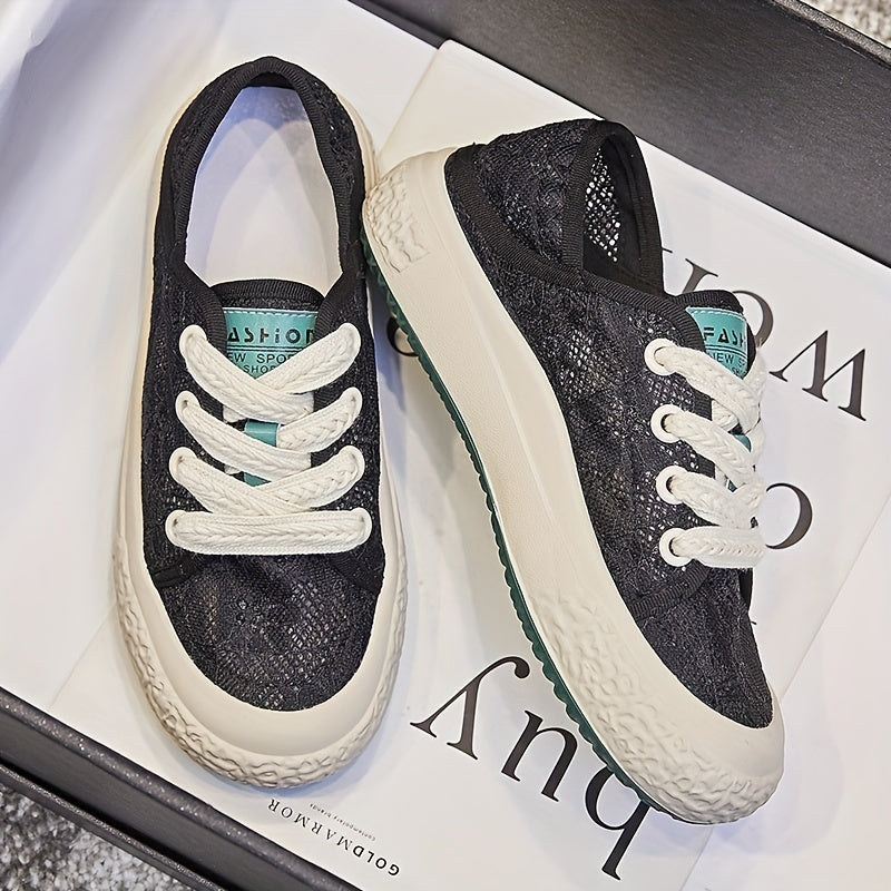Women's Mesh Breathable Flat Shoes Casual Walking Shoes