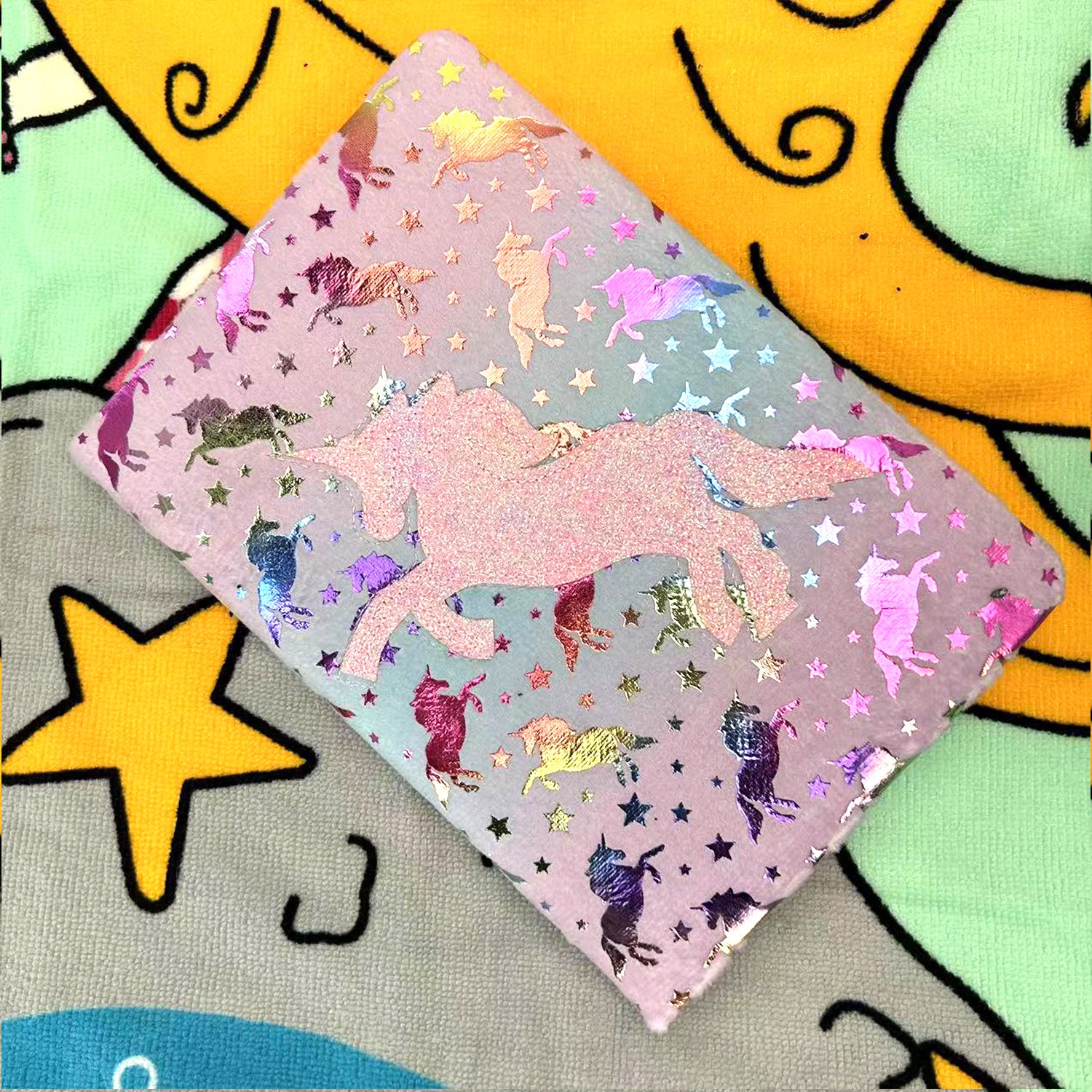 Unicorn Plush Diary Blank Journal Glitter Cover School Creative Expression