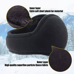 200PCS Winter Windproof Ear Muffs Fleece Ear Warmers Behind The Head Band