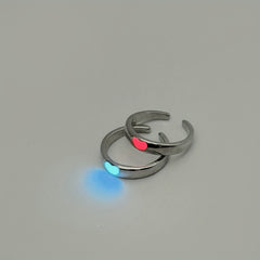 Luminous Ring Live Mouth Adjustable Unisex Ring
