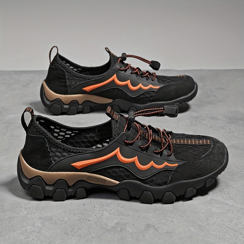 Men's Lightweight Hiking Shoes Breathable Mesh Non Slip Buckle