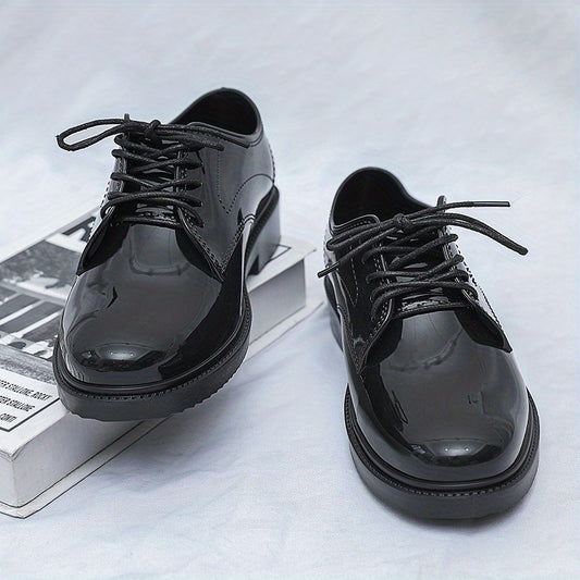 Men's Lace Up Faux Leather Business Shoes
