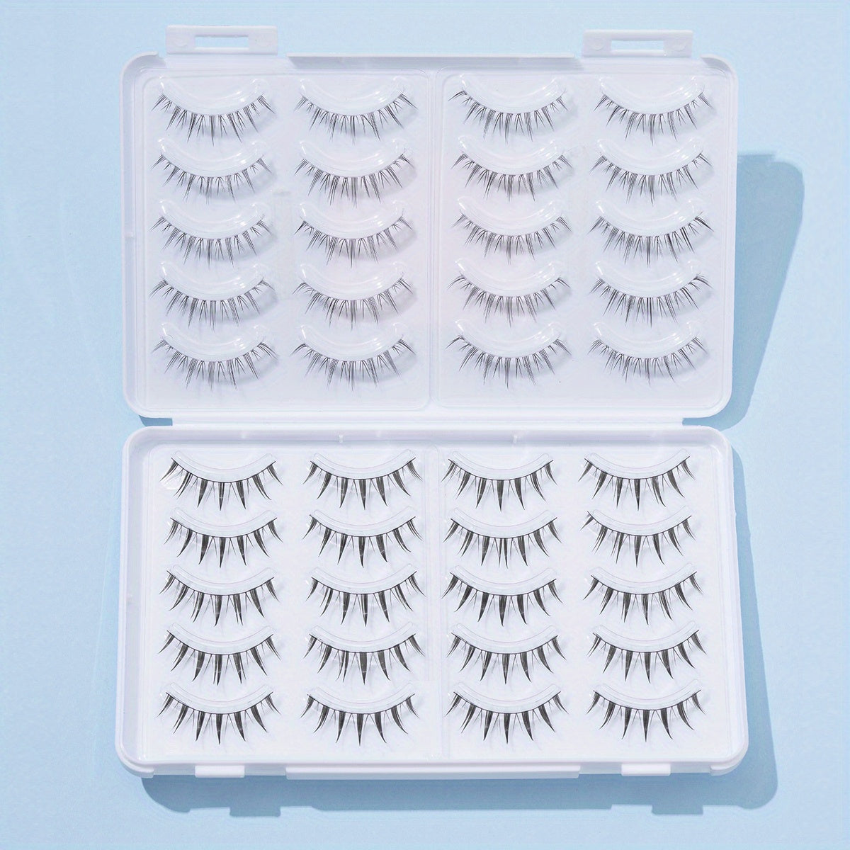 20 Pairs Fluffy Natural False Eyelashes Pack