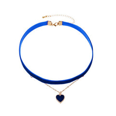Velvet Choker Collar Necklace Vintage Clavicle Chain for Women Girl