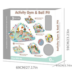 5-in-1 Jumbo Musical Activity Gym Ball Pit Play Mat for Babies