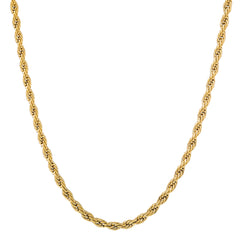 1pc Golden Silver Twist Chain Necklace Men Women Couple Necklace