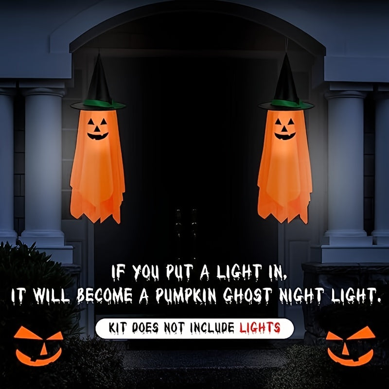 1pc Halloween Hanging Pumpkin Ghost Decor Outdoor