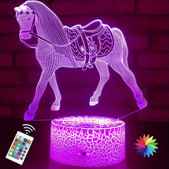 Horse Night Light for Kids with Remote & Smart Touch Lamp