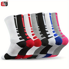 Men's Basketball Socks Comfortable Crew Running Socks