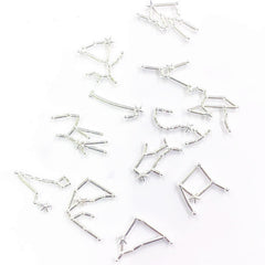 12 Constellation Charms Set Word Nail Charms For Nail Art Decoration