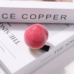 Creative Peach Hair Clip Duck Billed Clip for Women Girls