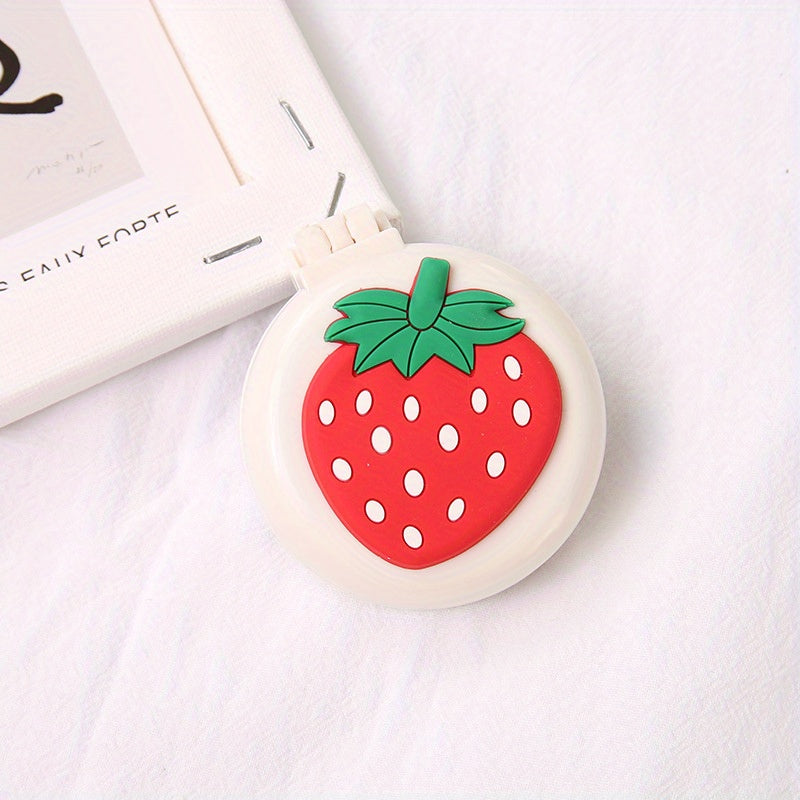 Cartoon Folding Airbag Comb With Mirror