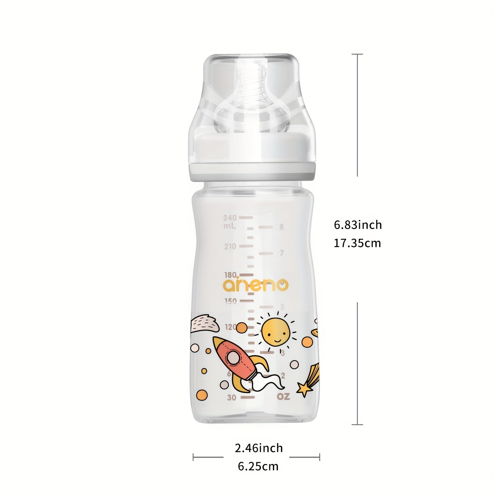 240ML Baby Wide Mouth Feeding Bottle for Breastfeeding