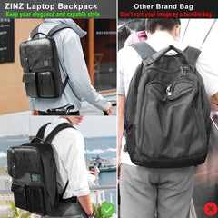 Outdoor Laptop Backpack Lightweight Expandable Business Travel Bag