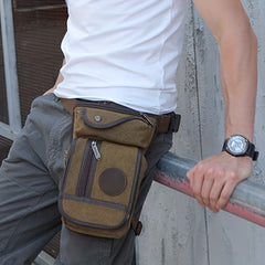 Canvas Drop Leg Bag Waist Pack for Outdoor Activities