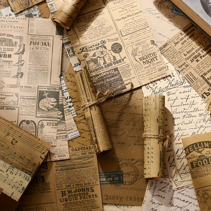 60pcs Ancient Rhyme Series Retro Literary Non-adhesive Paper Pack